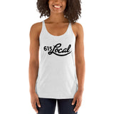 White 615 Local Women's Racerback Tank