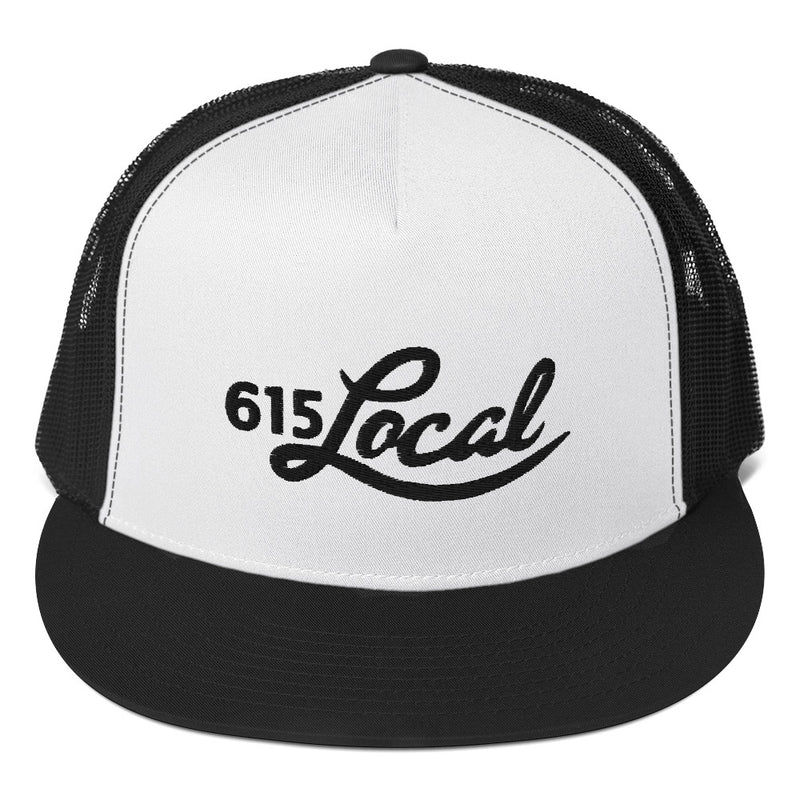 615 Local Black Trucker Cap