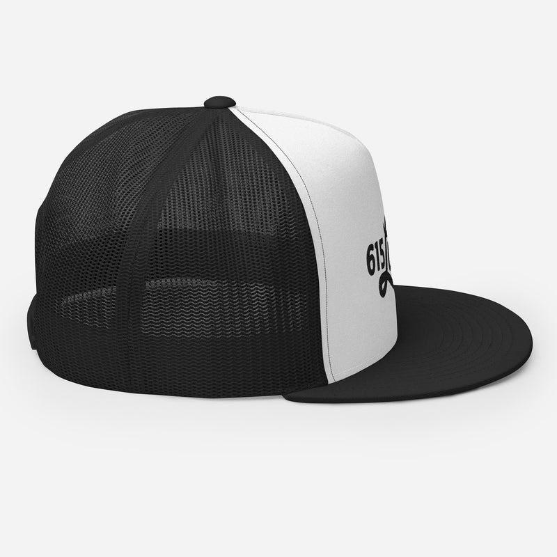 615 Local Black Trucker Cap