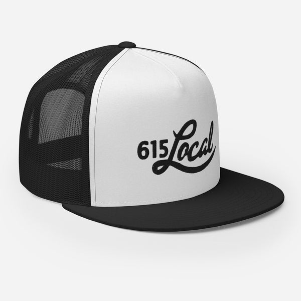 615 Local Black Trucker Cap