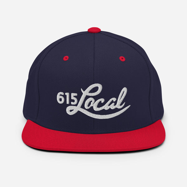 615 Local Blue, Red & White Snapback Hat