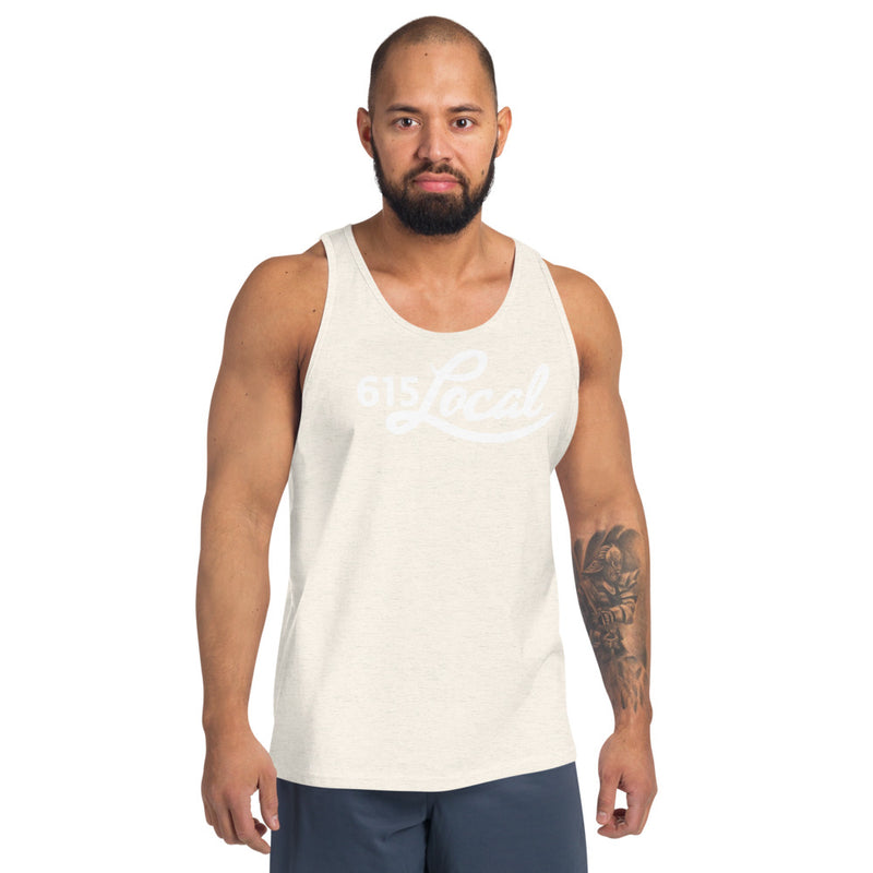 White 615 Local Unisex Tank Top