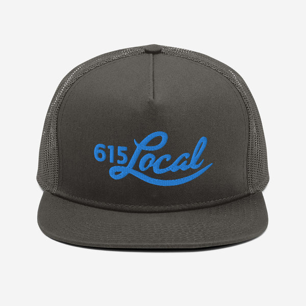 Grey & Blue 615 Local Mesh Back Snapback