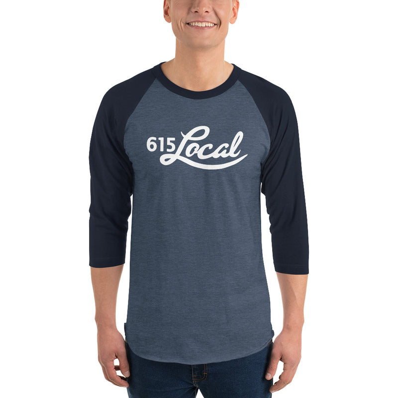 Navy Titan Up 3/4 sleeve raglan shirt