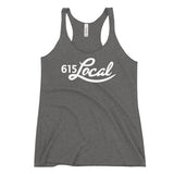 White 615 Local Women's Racerback Tank